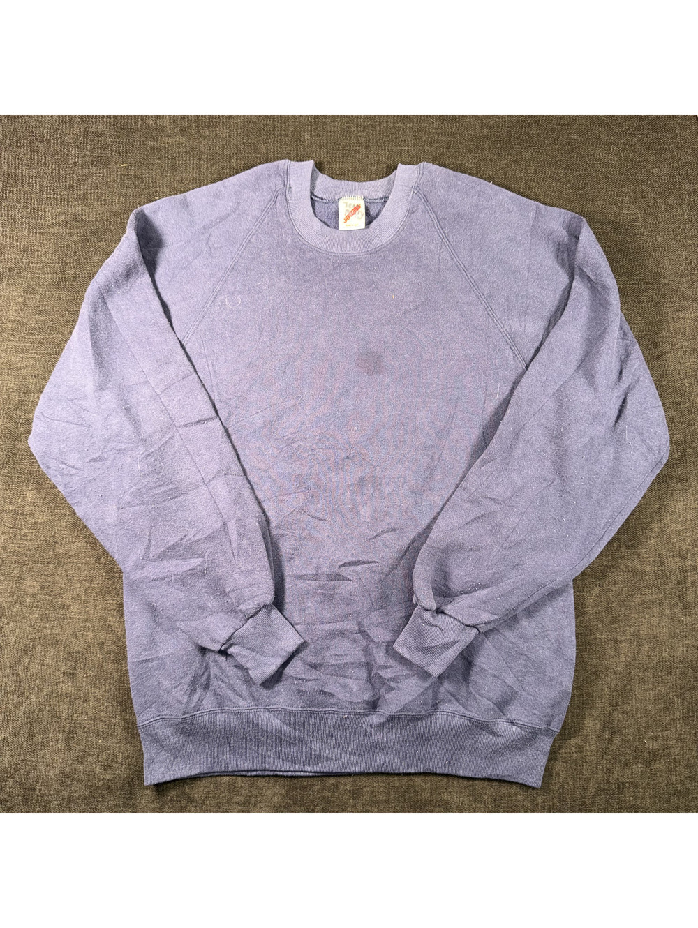 Vintage Jerzees Navy Blue Crewneck Sweatshirt 50/50 Cotton Polyester USA Made